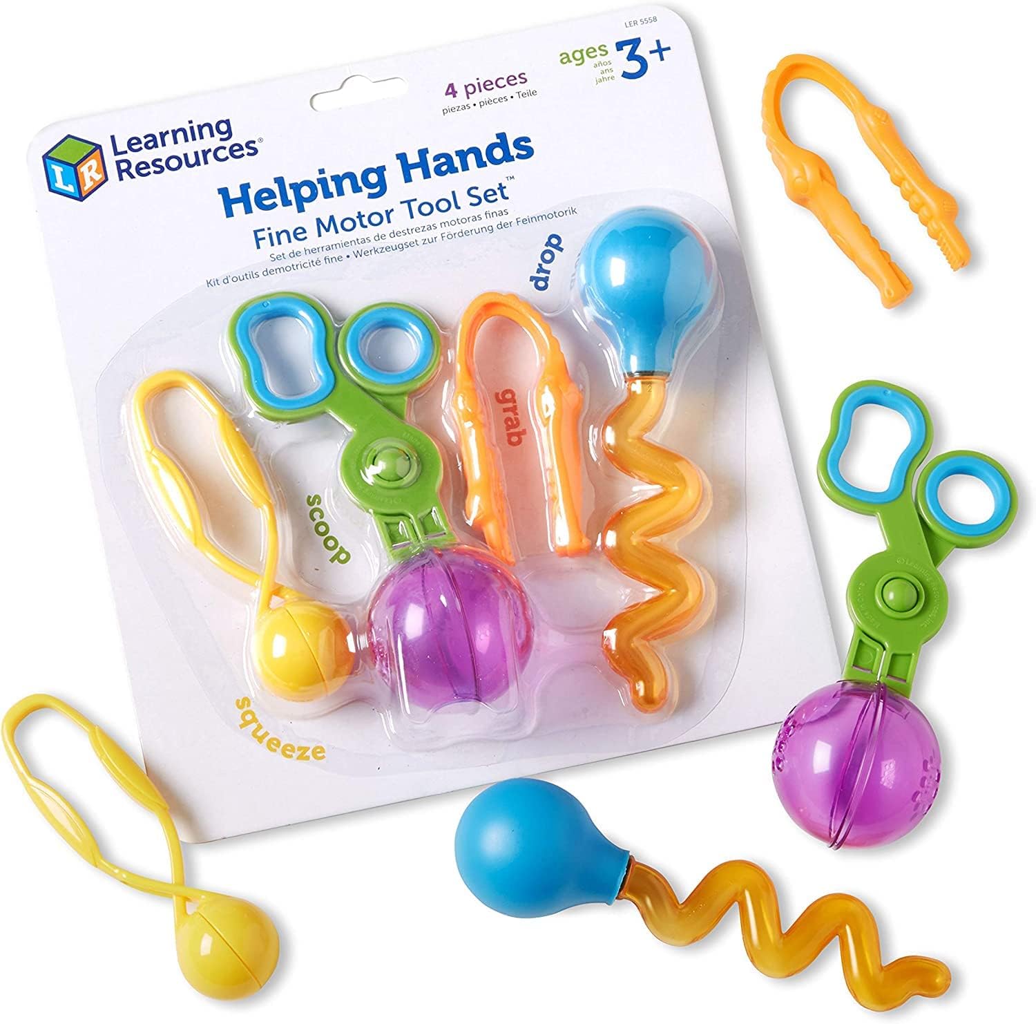 Learning Resources Kit de Motricidad Fina (4 herramientas)