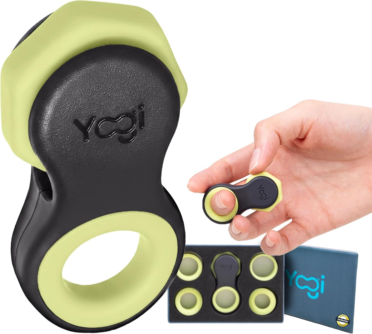 Yogi Fidget Toy — anillos de silicona para los dedos (juguete de escritorio)